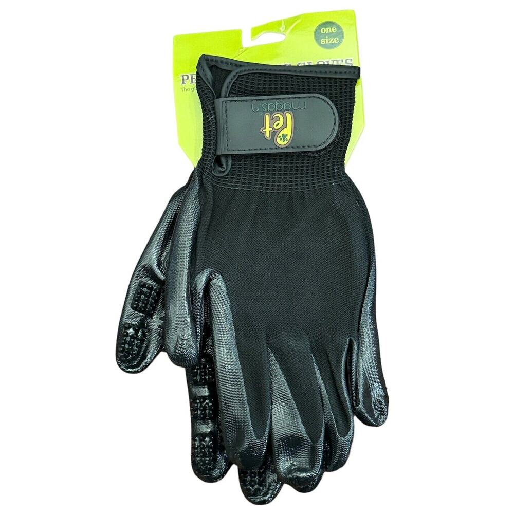 Deshedding Grooming Gloves Pet Magasin One Size Horse Cat Dog Pet Owners Brush